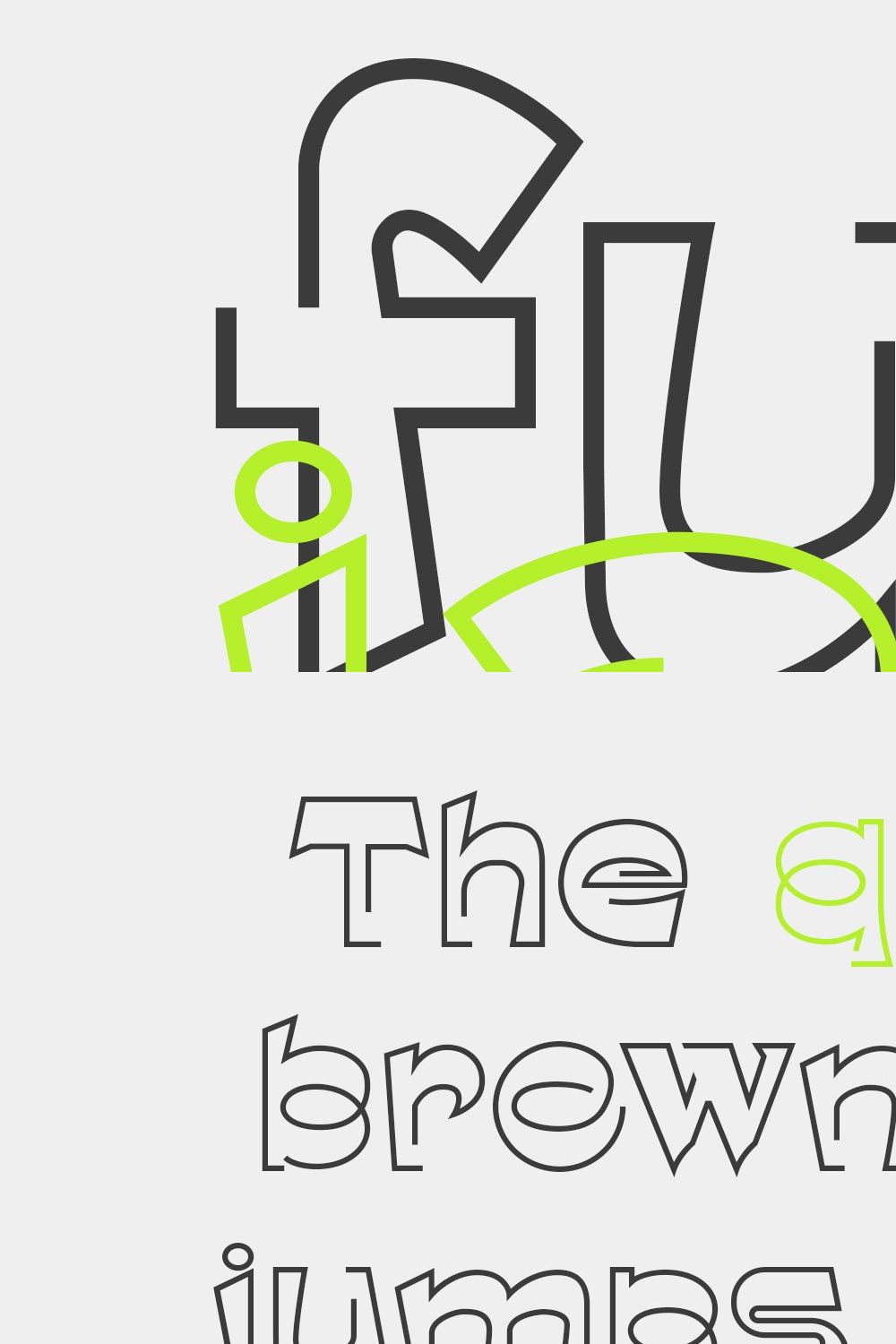 Fujian - Decorative Display Typeface pinterest preview image.