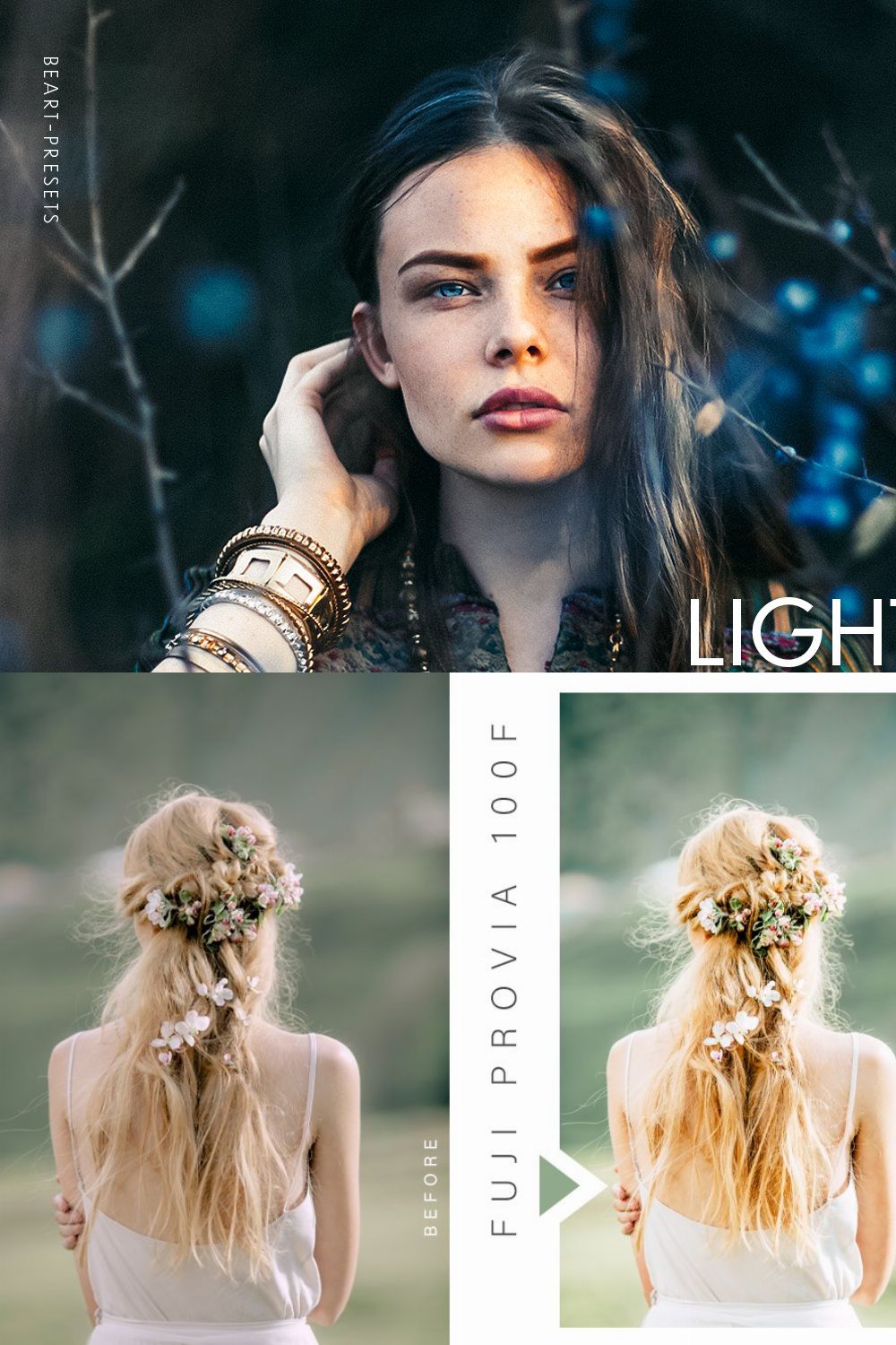 FujiFilm Lightroom Presets pinterest preview image.