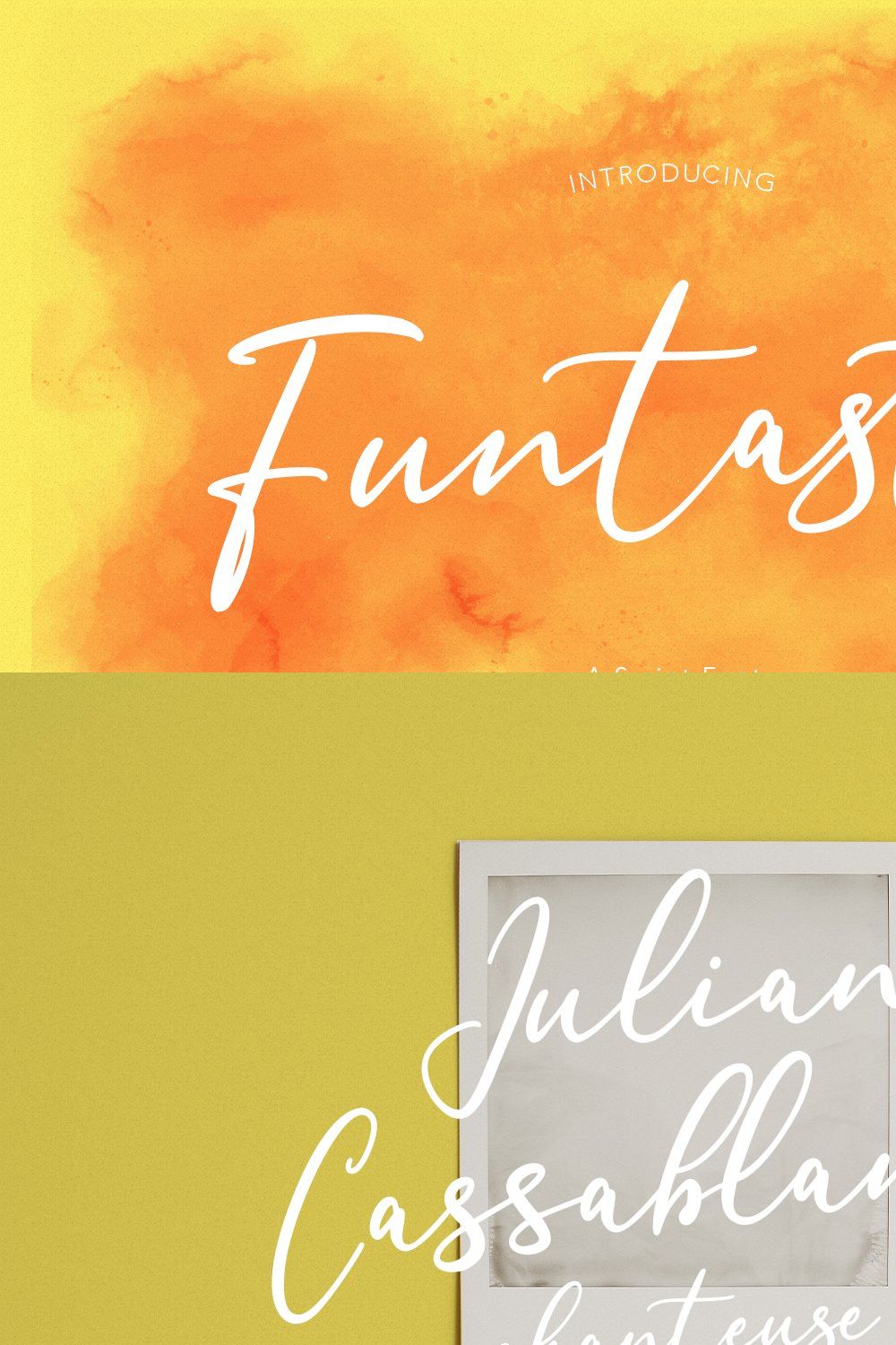 Funtasty Script Font pinterest preview image.