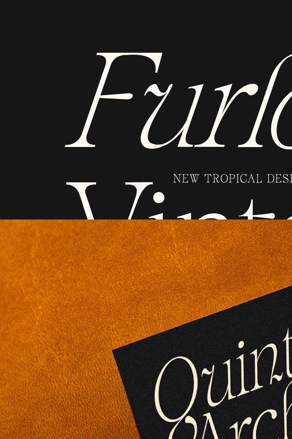 Furlong Vintage Serif Font pinterest preview image.