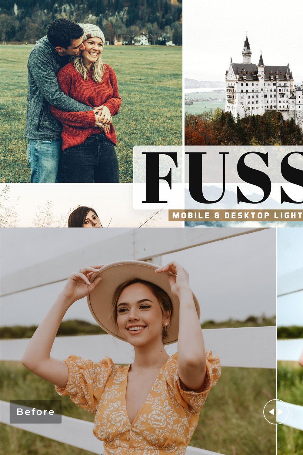 Fussen Pro Lightroom Presets pinterest preview image.