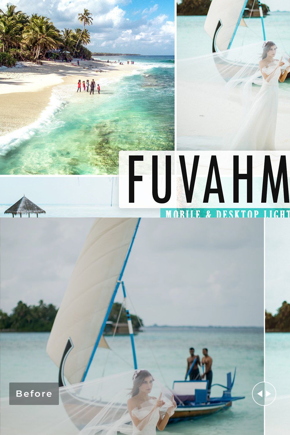 Fuvahmulah Pro Lightroom Presets pinterest preview image.