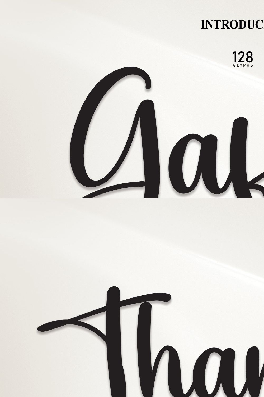 Gaffer | Script Font pinterest preview image.