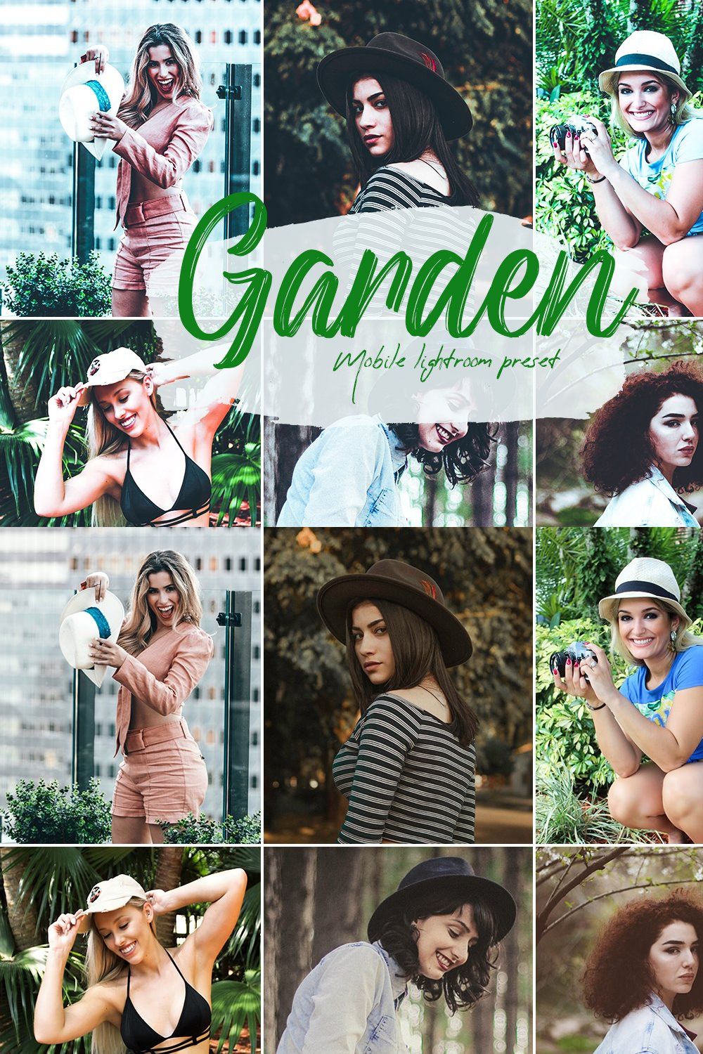 Garden Lightroom Presets pinterest preview image.