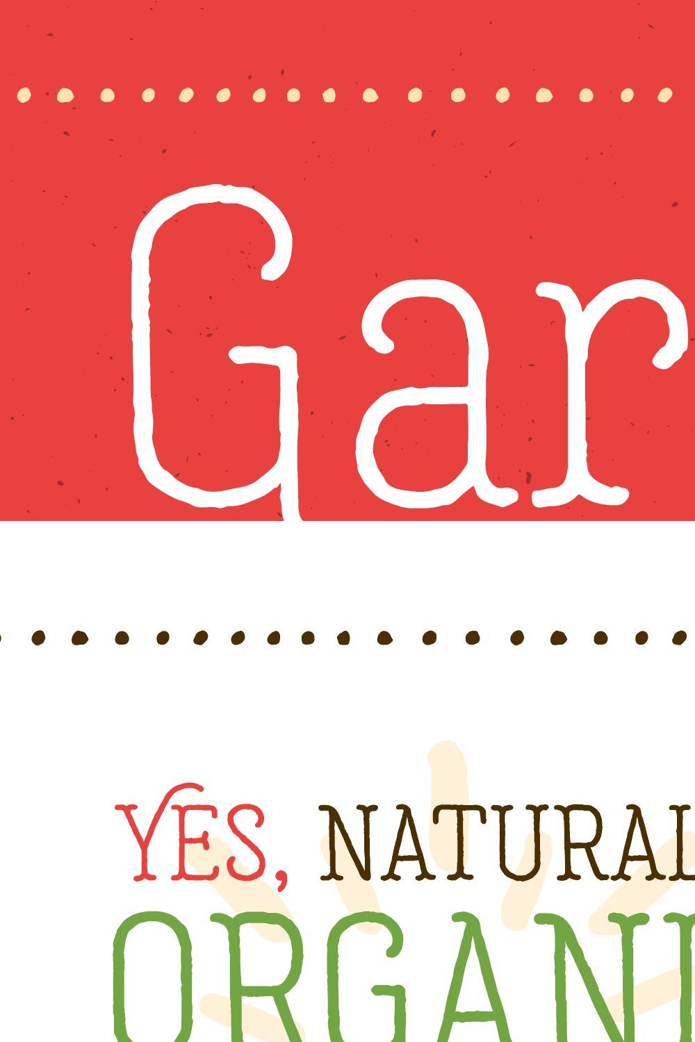 Garlic Salt Font Family pinterest preview image.