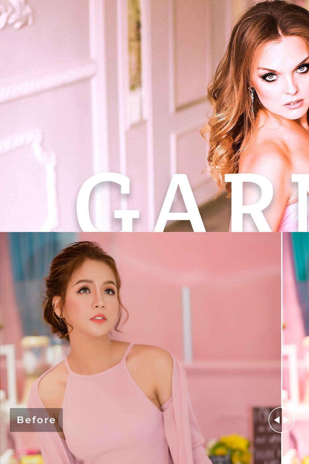 Garnet Pro Lightroom Presets pinterest preview image.