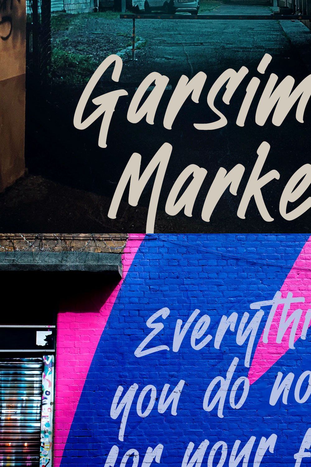 Garsimon Marker - Handwritten Font pinterest preview image.