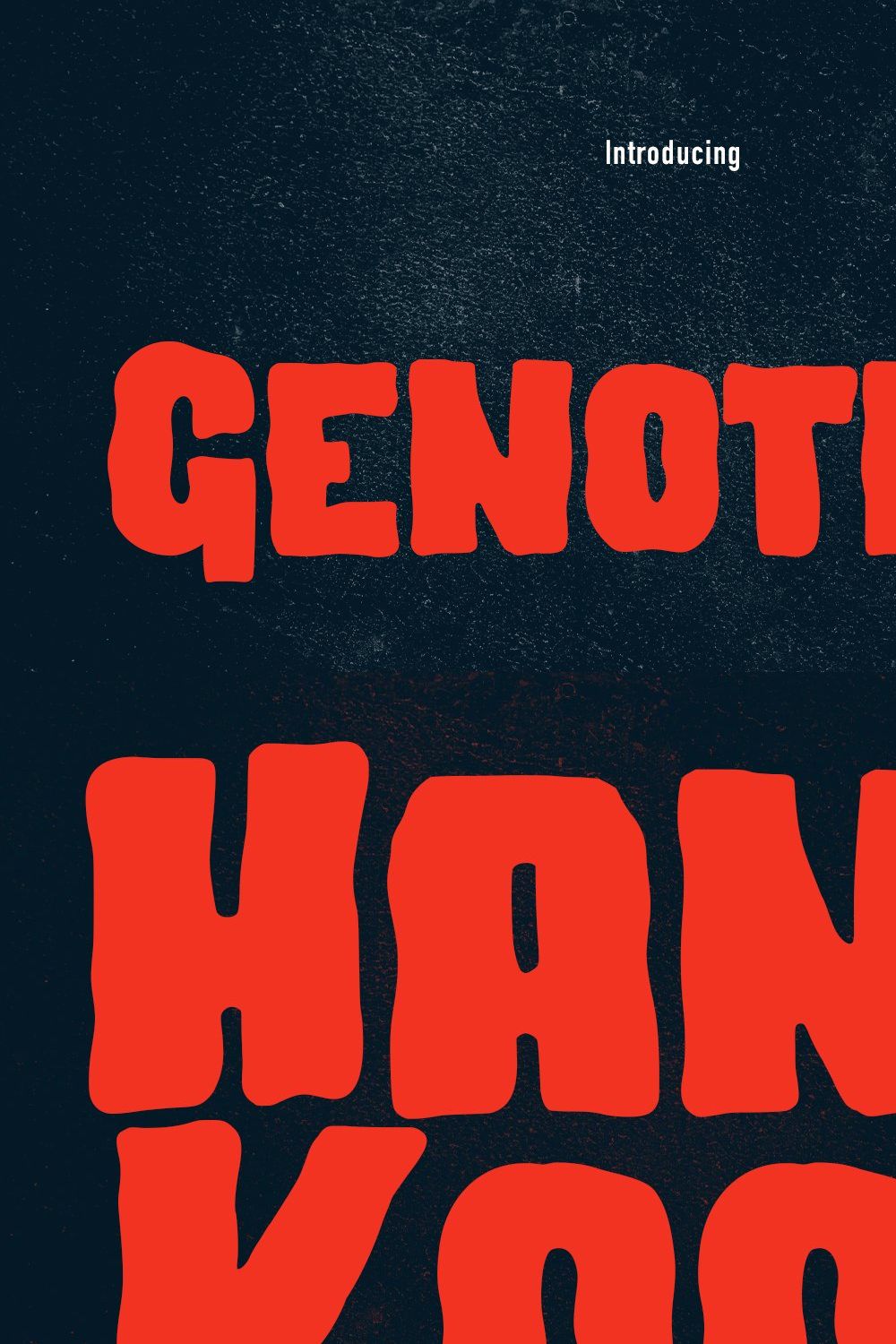 Genotics Handwritten Display Font pinterest preview image.