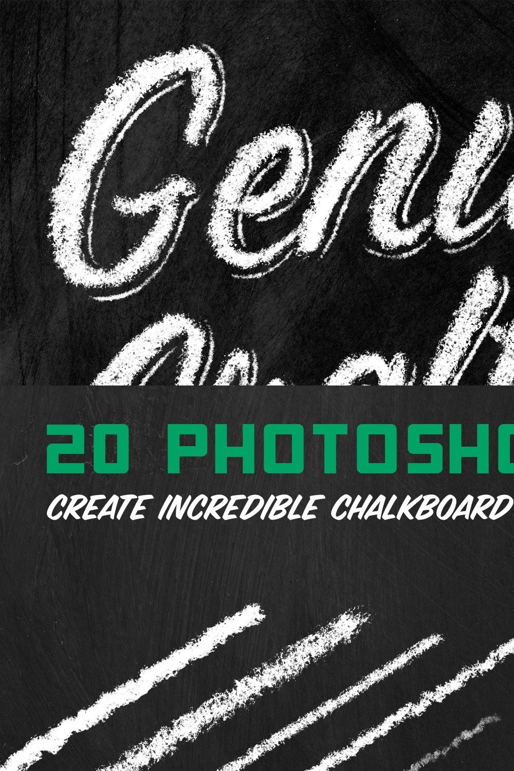 Genuine Crafted Chalk for PS & AI pinterest preview image.