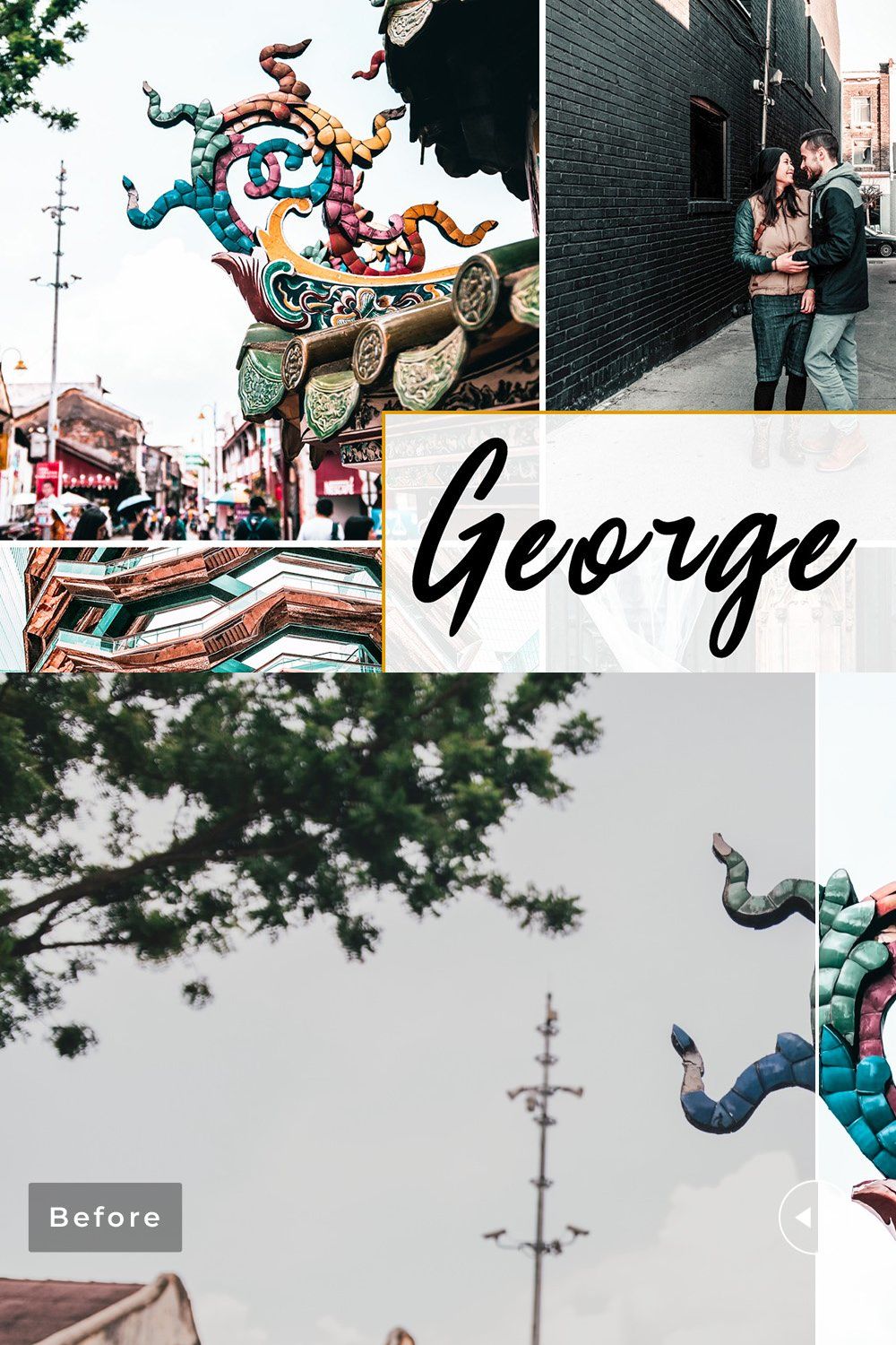 George Town Lightroom Presets Pack pinterest preview image.