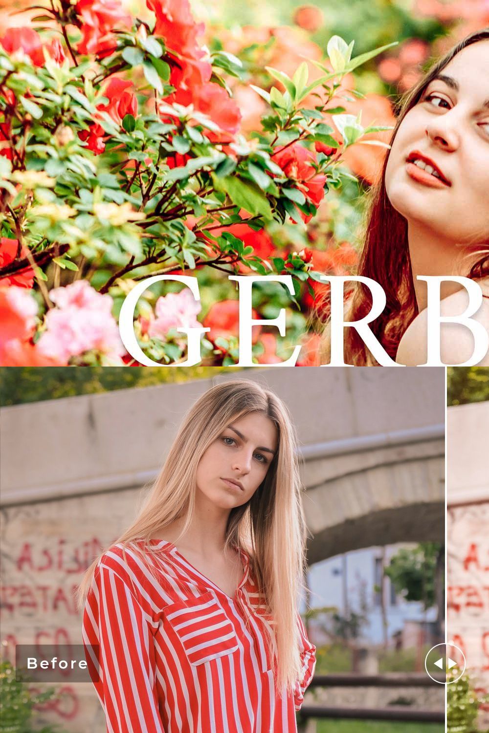 Gerbera Pro Lightroom Presets pinterest preview image.