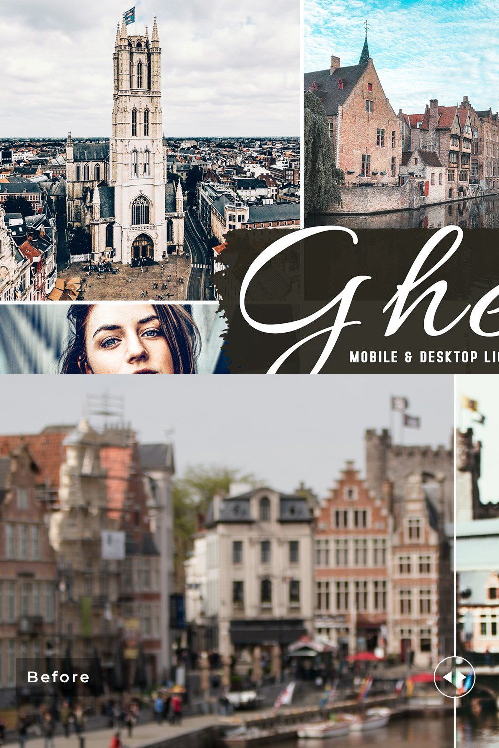 Ghent Pro Lightroom Presets pinterest preview image.