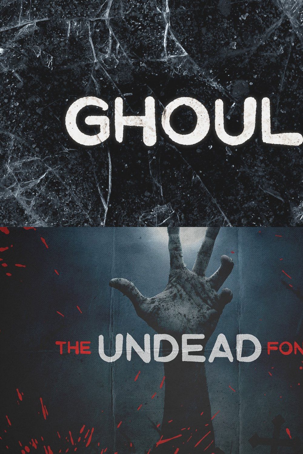 Ghoul - Brush Font pinterest preview image.