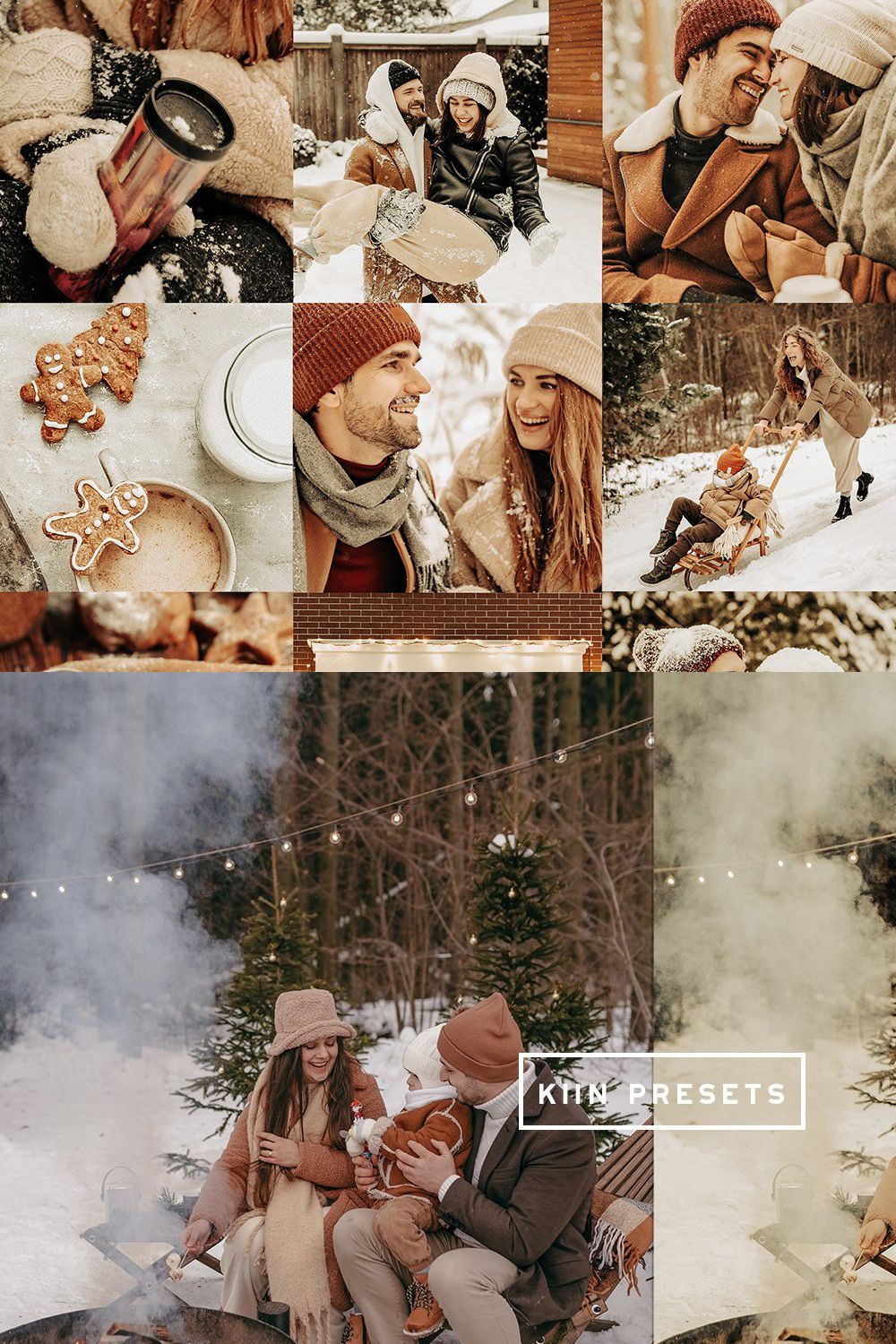 GINGERBREAD LIGHTROOM MOBILE PRESETS pinterest preview image.