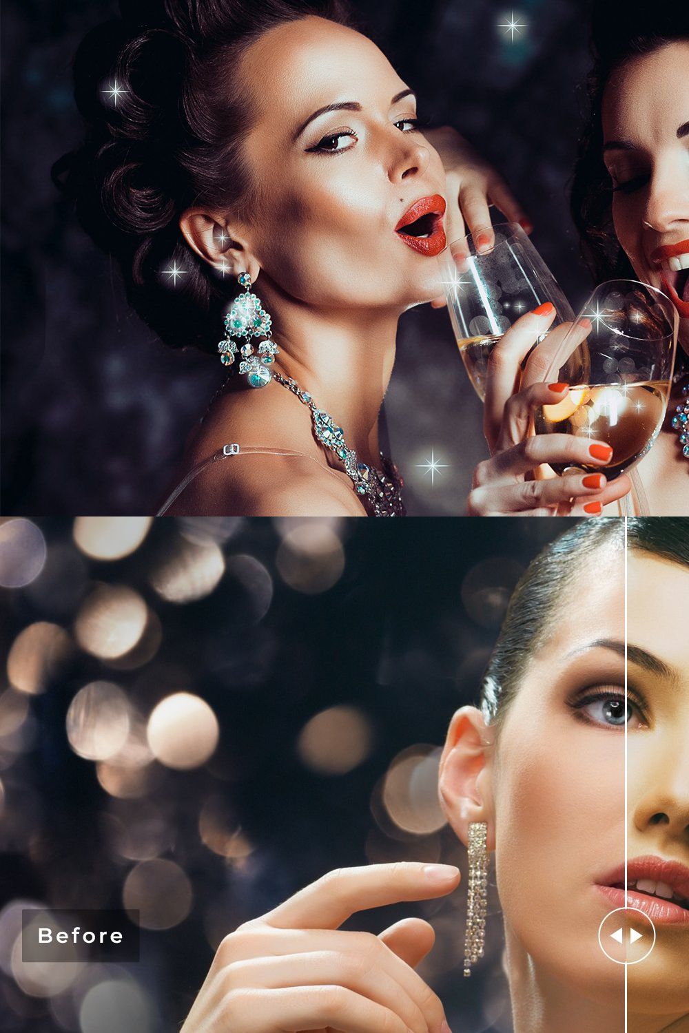Glamour & Beauty Lightroom Presets pinterest preview image.