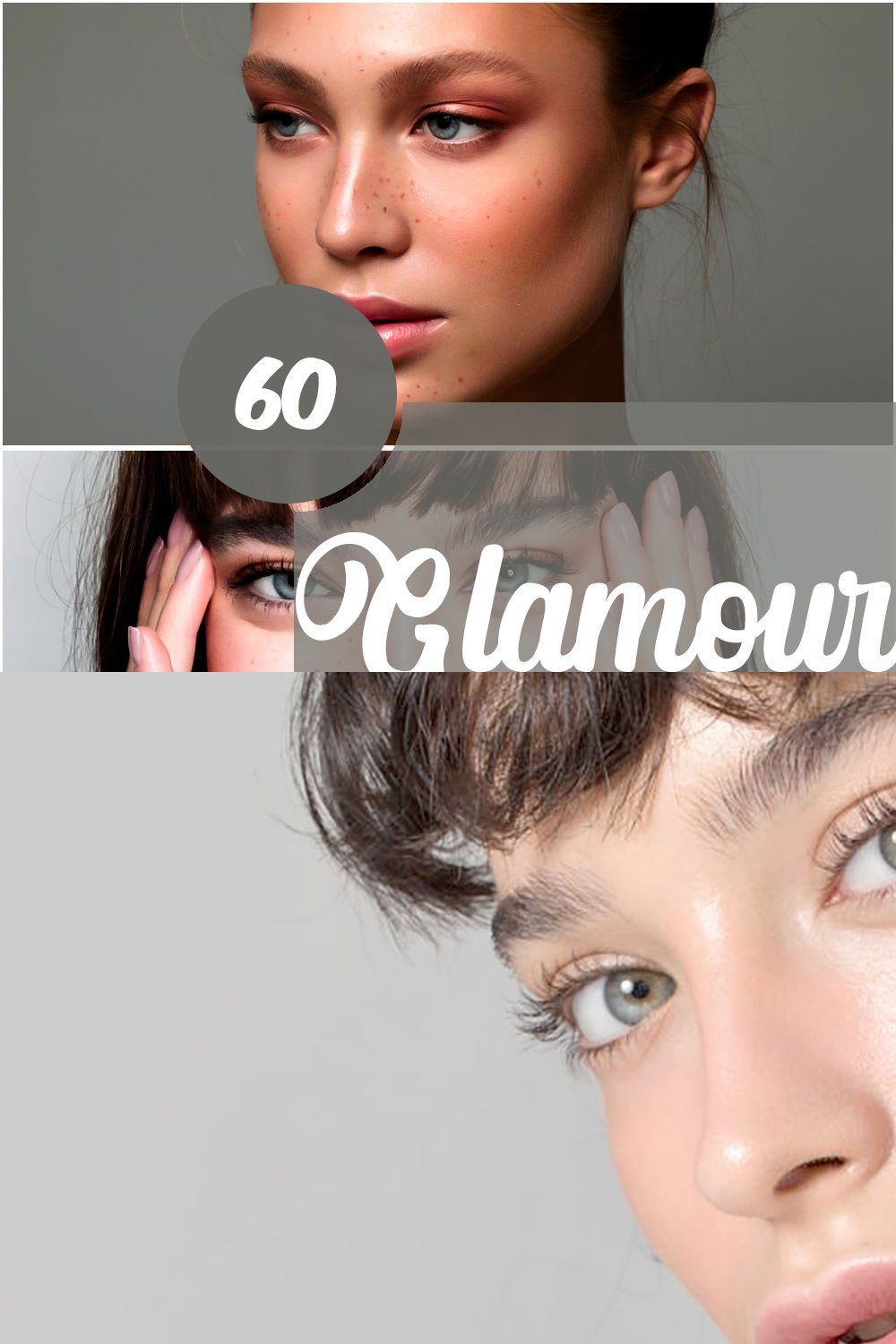 Glamour Retouch Photoshop Actions pinterest preview image.