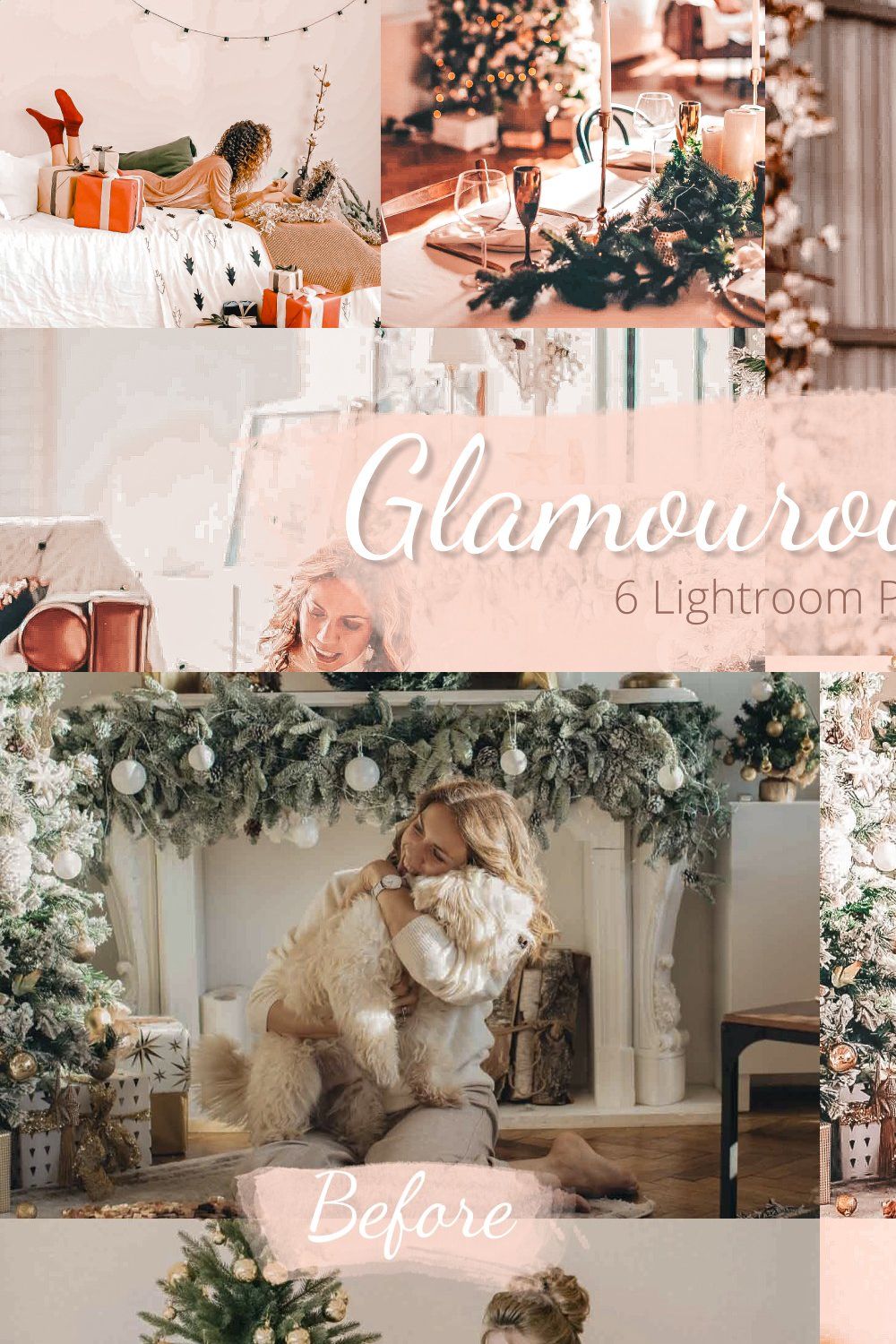 Glamourous Xmas - Lightroom Presets pinterest preview image.