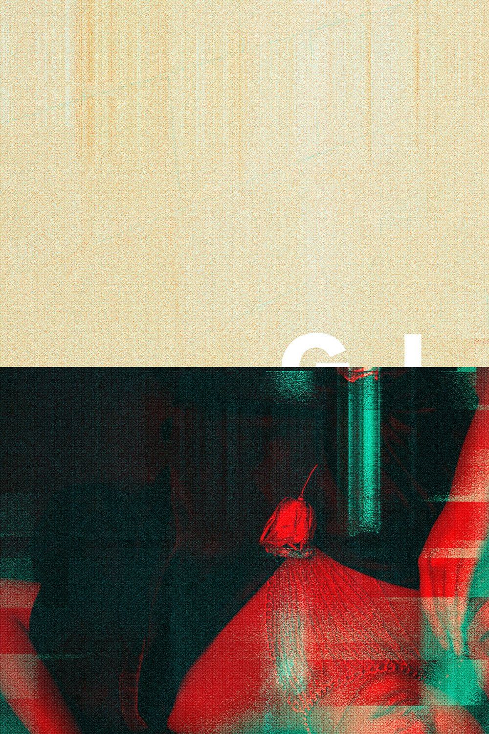 Glitch Displacement Effect pinterest preview image.