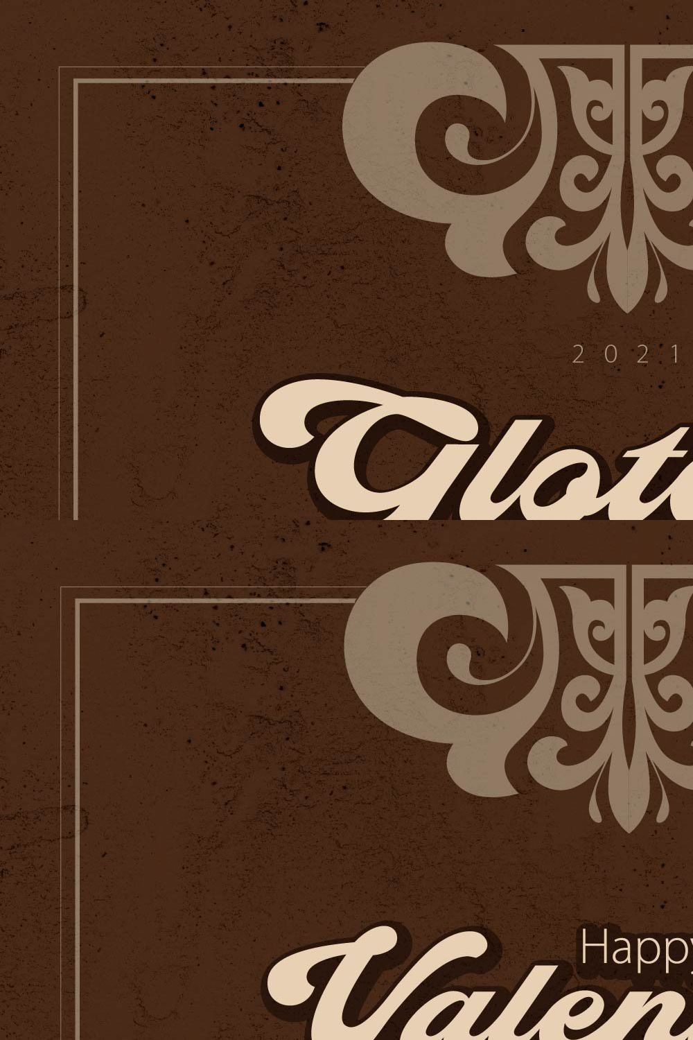 Glotera - Vintage Script pinterest preview image.