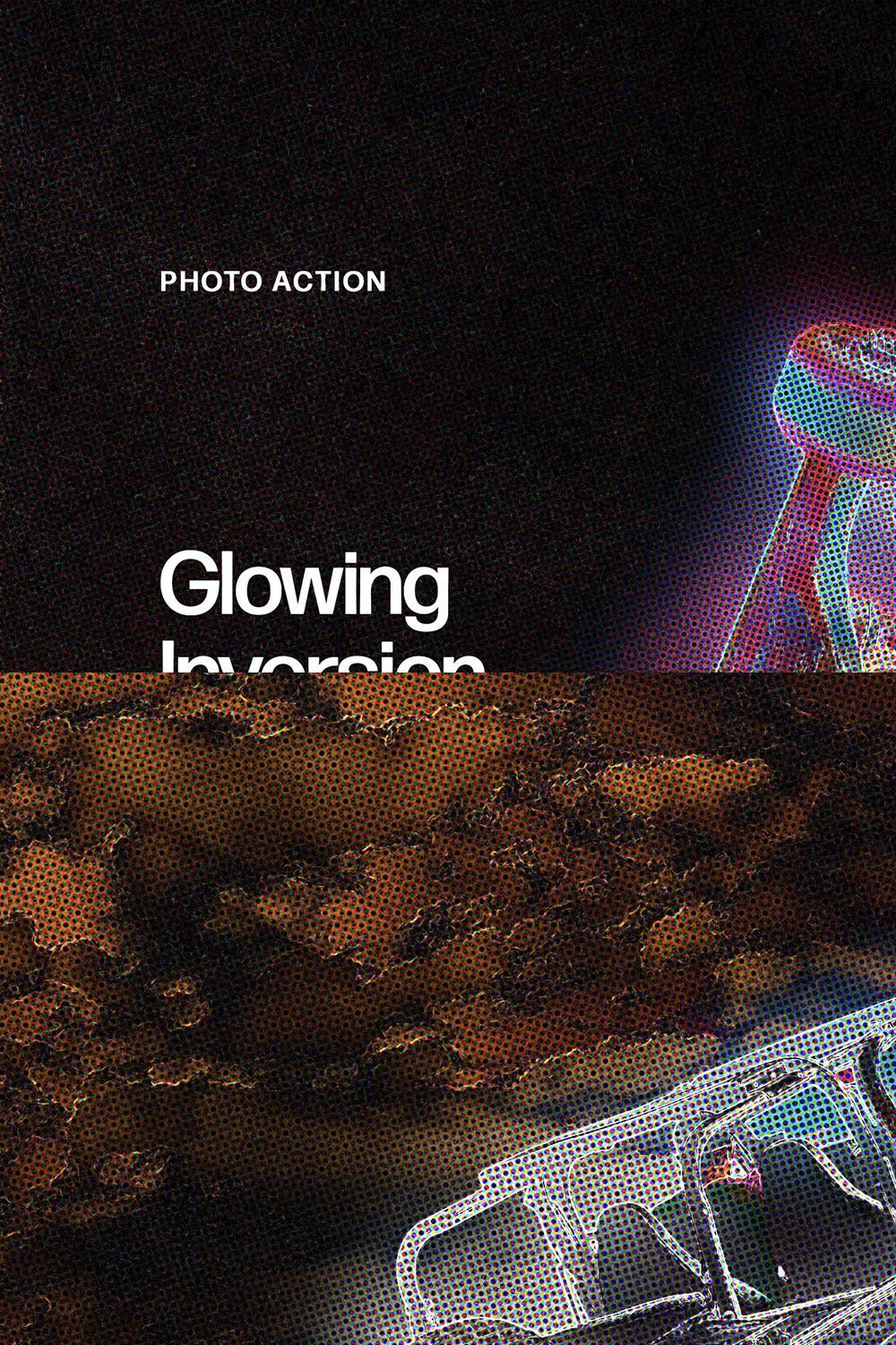 Glowing Inversion Action pinterest preview image.