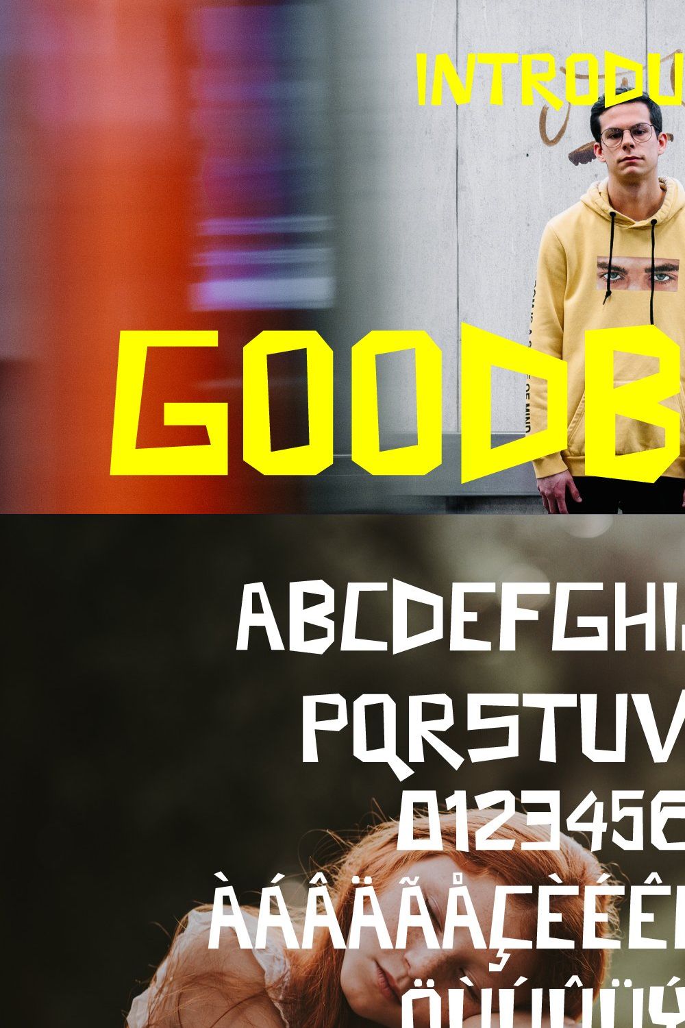 Godbless - Display Font pinterest preview image.