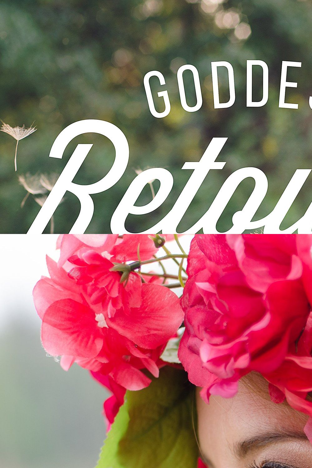 Goddess Retouch Collection pinterest preview image.