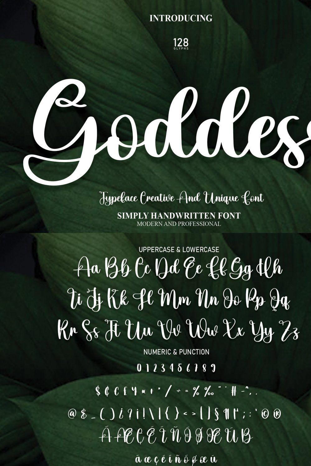 Goddess | Script Font pinterest preview image.