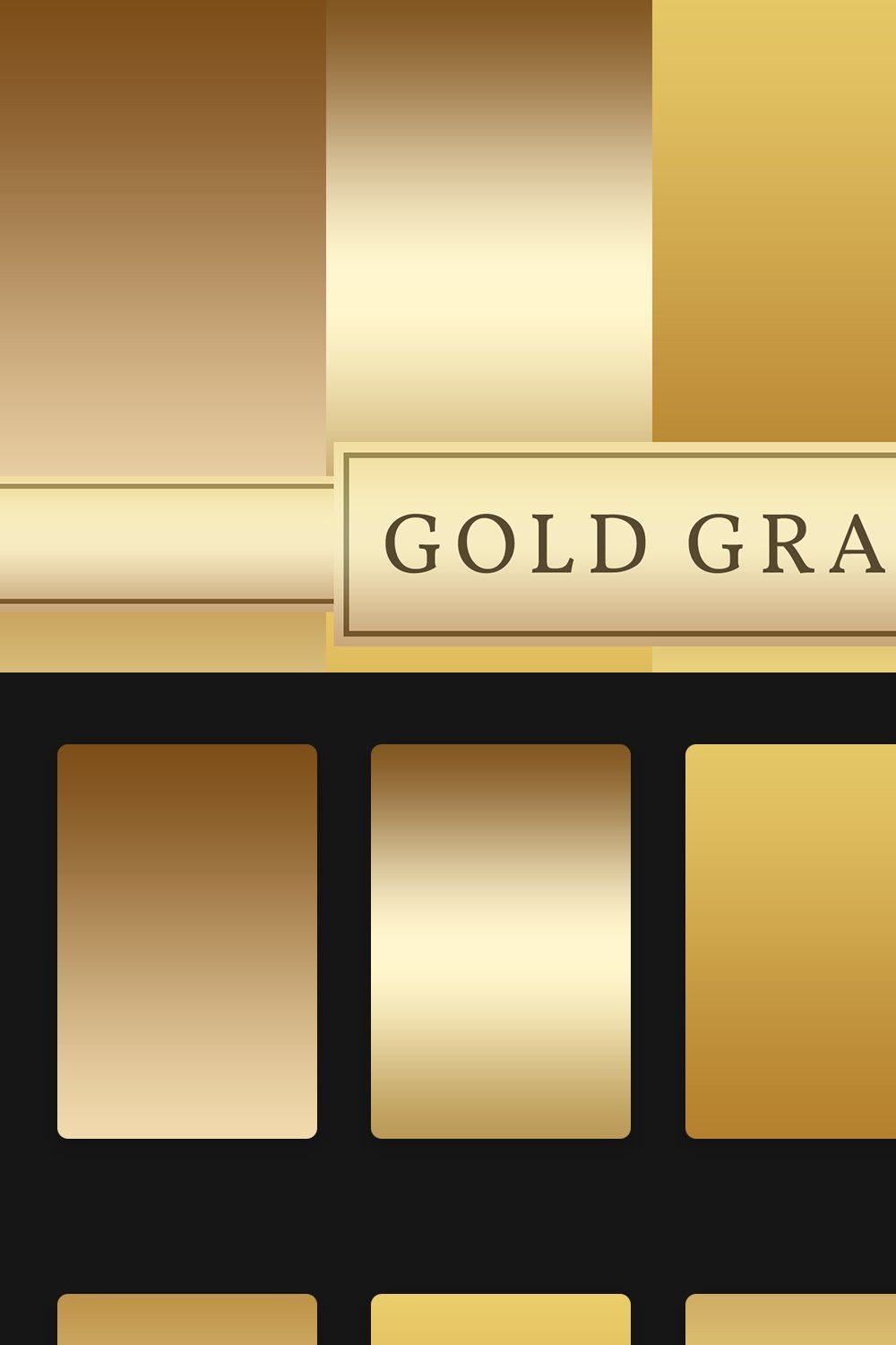 Gold Gradients pinterest preview image.
