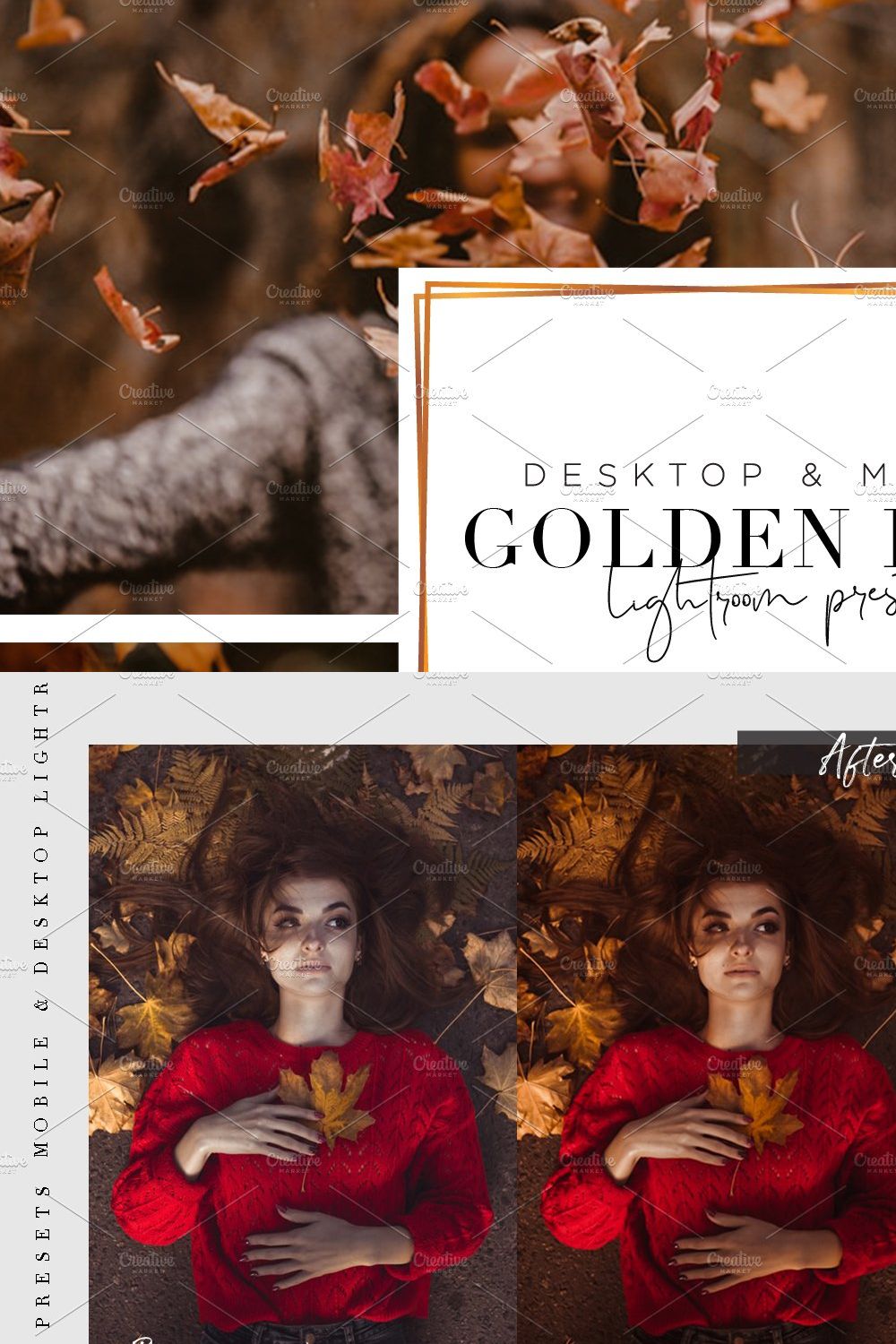 GOLDEN DEEP  - Lightroom Presets pinterest preview image.