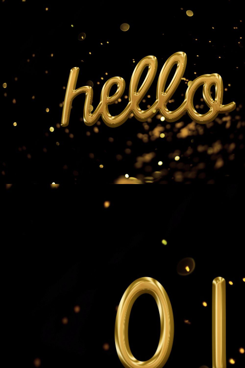 Golden type photoshop style pinterest preview image.