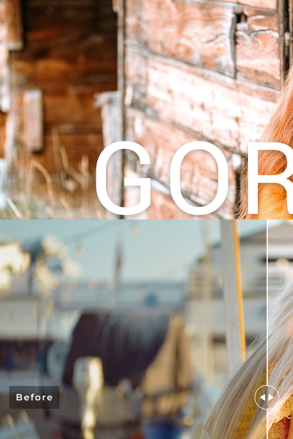 Gorse Pro Lightroom Presets pinterest preview image.