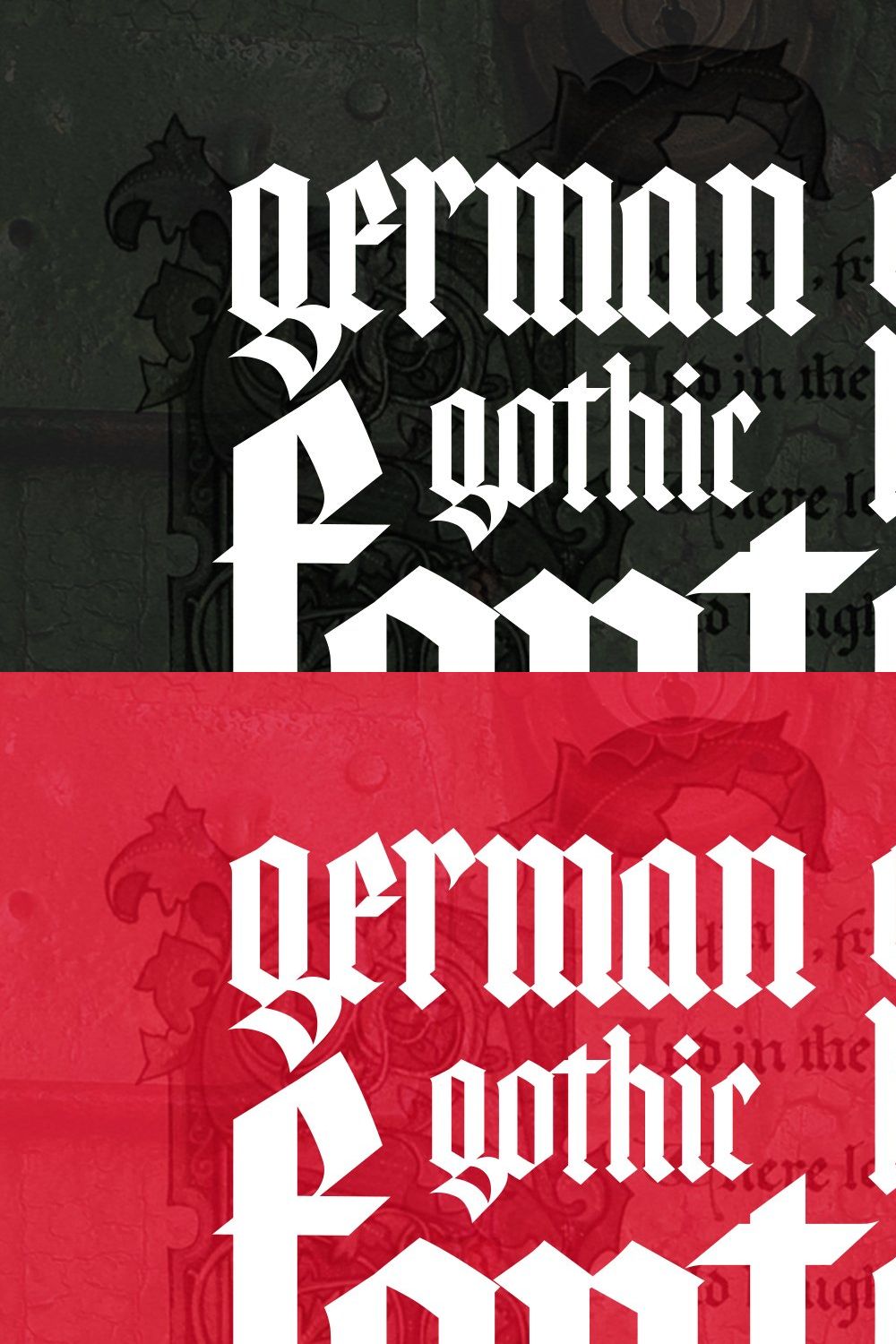 Gothic font 02 pinterest preview image.