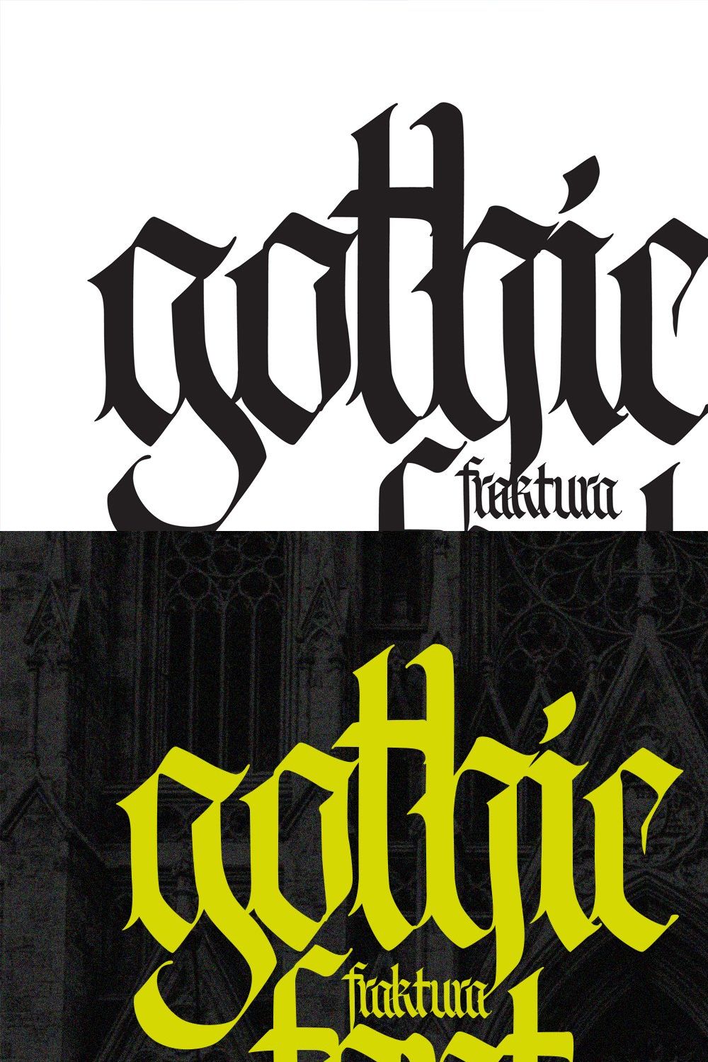 Gothic font 04 pinterest preview image.