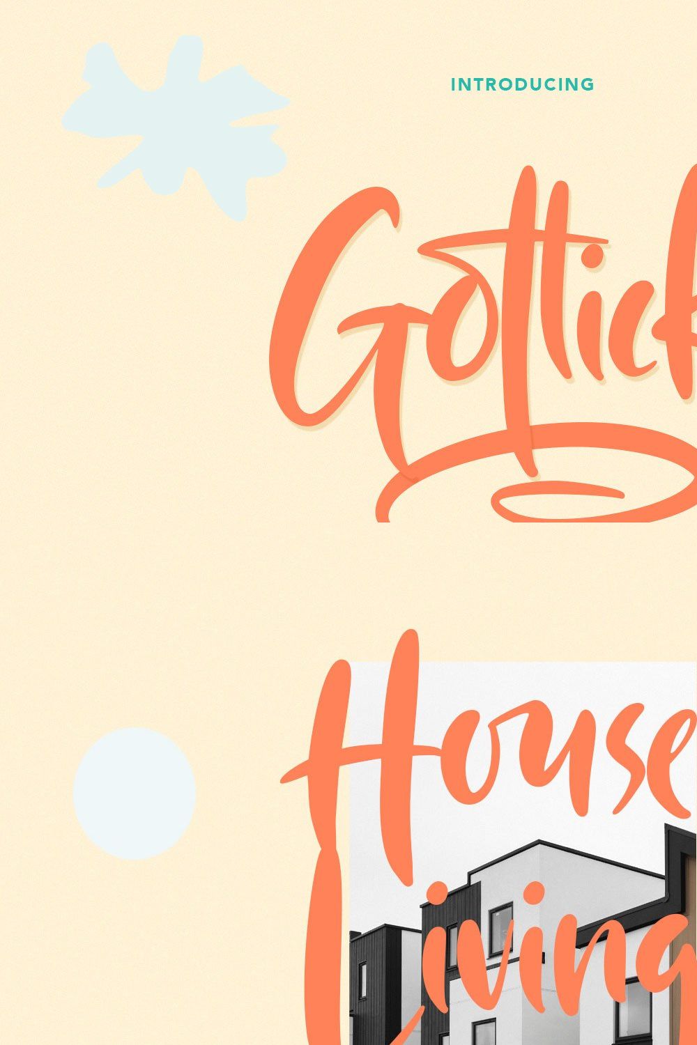 Gotlicks Handwritten Display Font pinterest preview image.