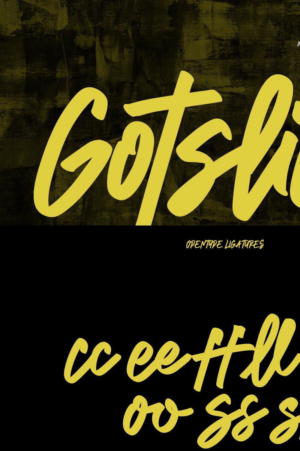 Gotslick Handwritten Script Font pinterest preview image.