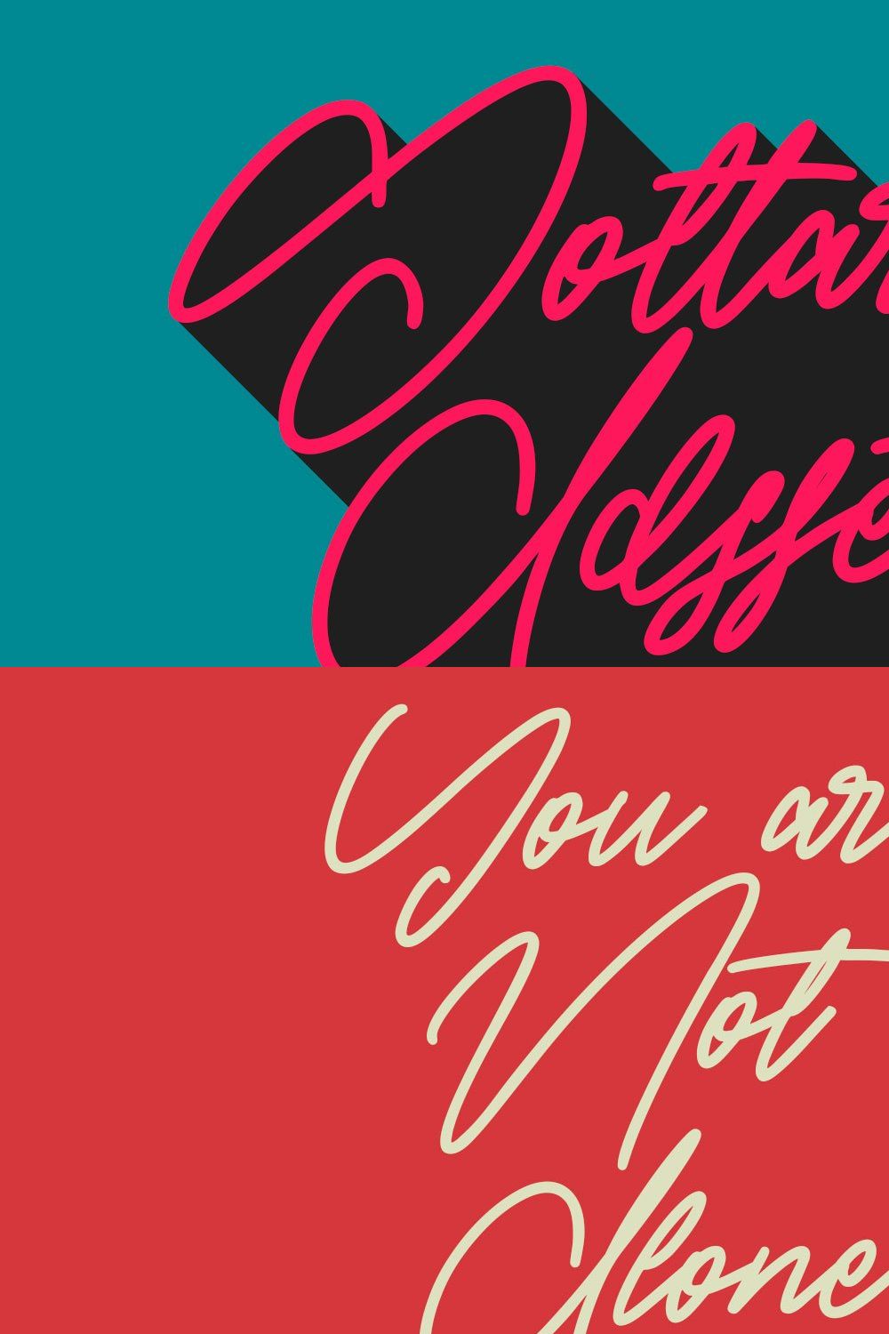 Gottar Adsset Signature Brush Font pinterest preview image.