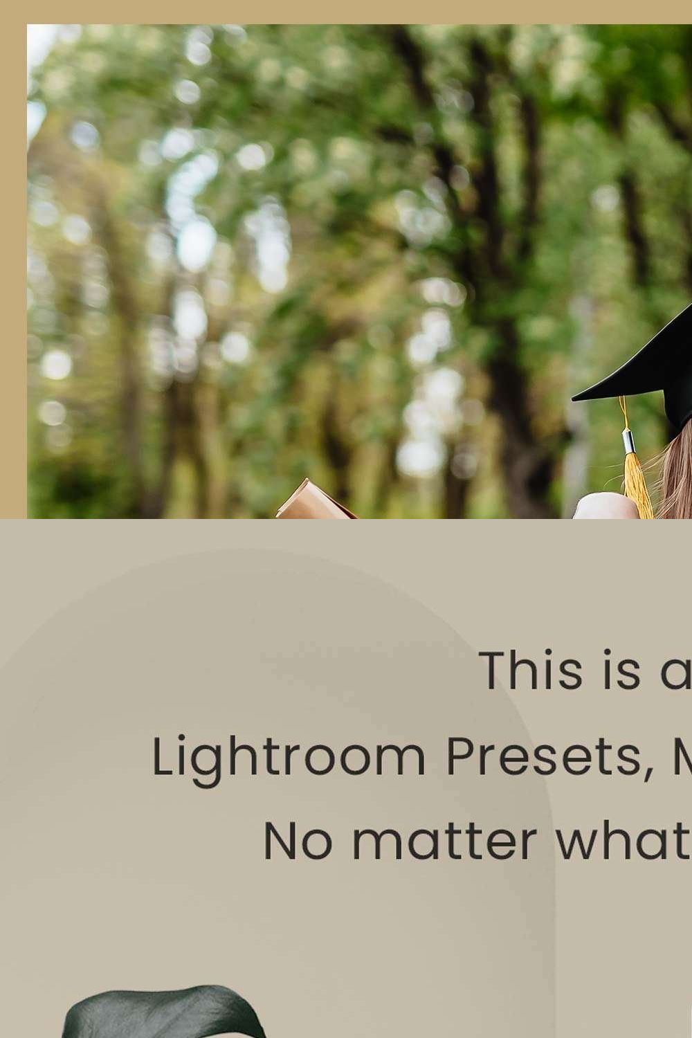 Graduation Lightroom Presets Desktop pinterest preview image.