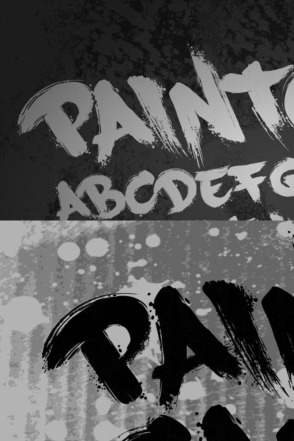 Graffiti Fonts | PaintCans pinterest preview image.