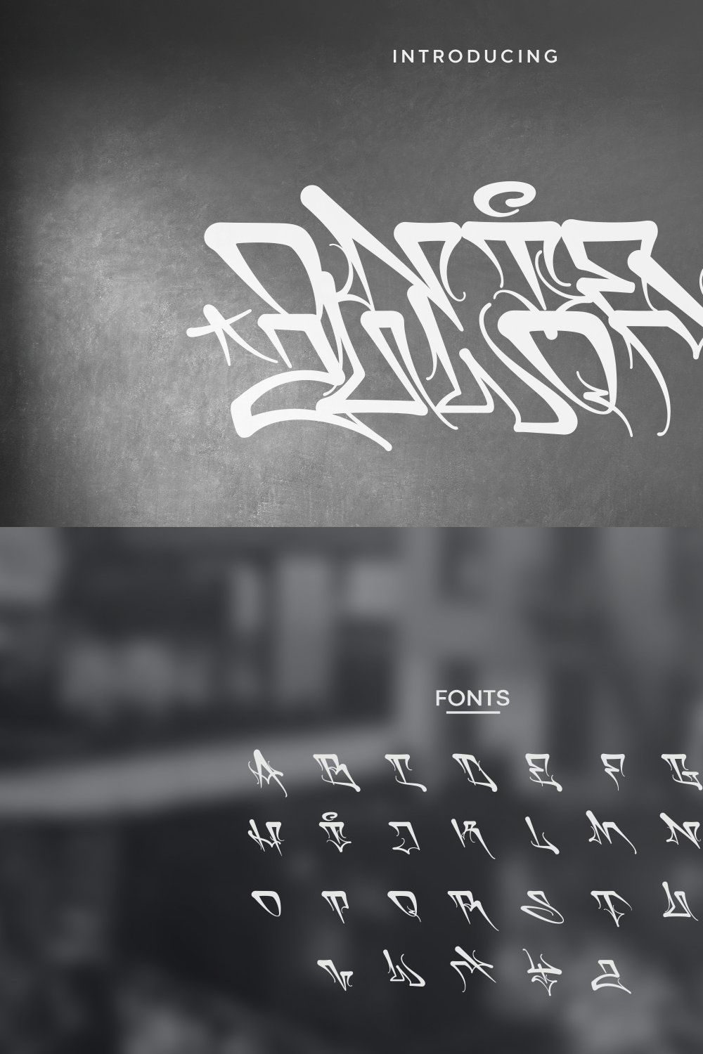 Graffiti Fonts | Tagging Vol.2 pinterest preview image.