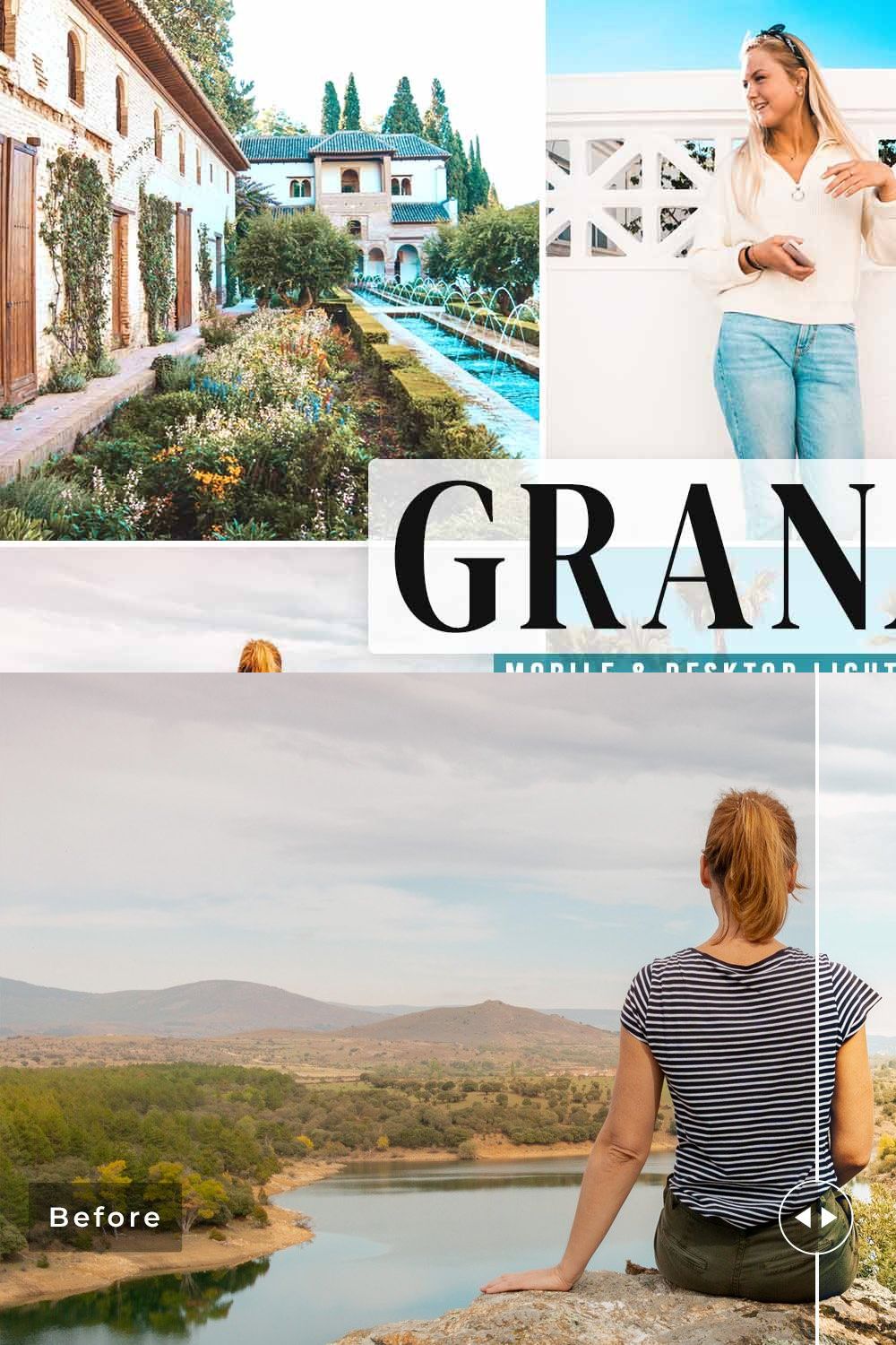 Granada Pro Lightroom Presets pinterest preview image.