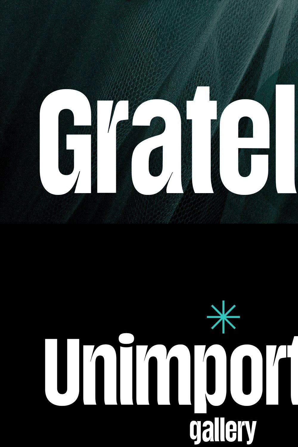 Gratelos Condensed Display Font pinterest preview image.