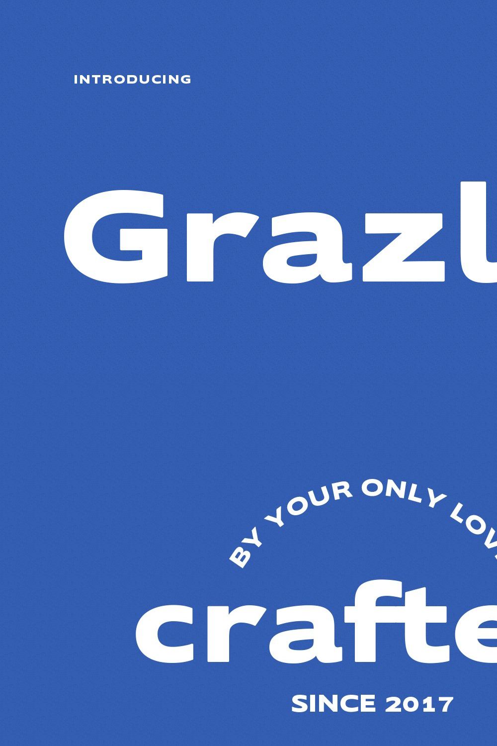 Grazler Bold Extended Sans Display pinterest preview image.