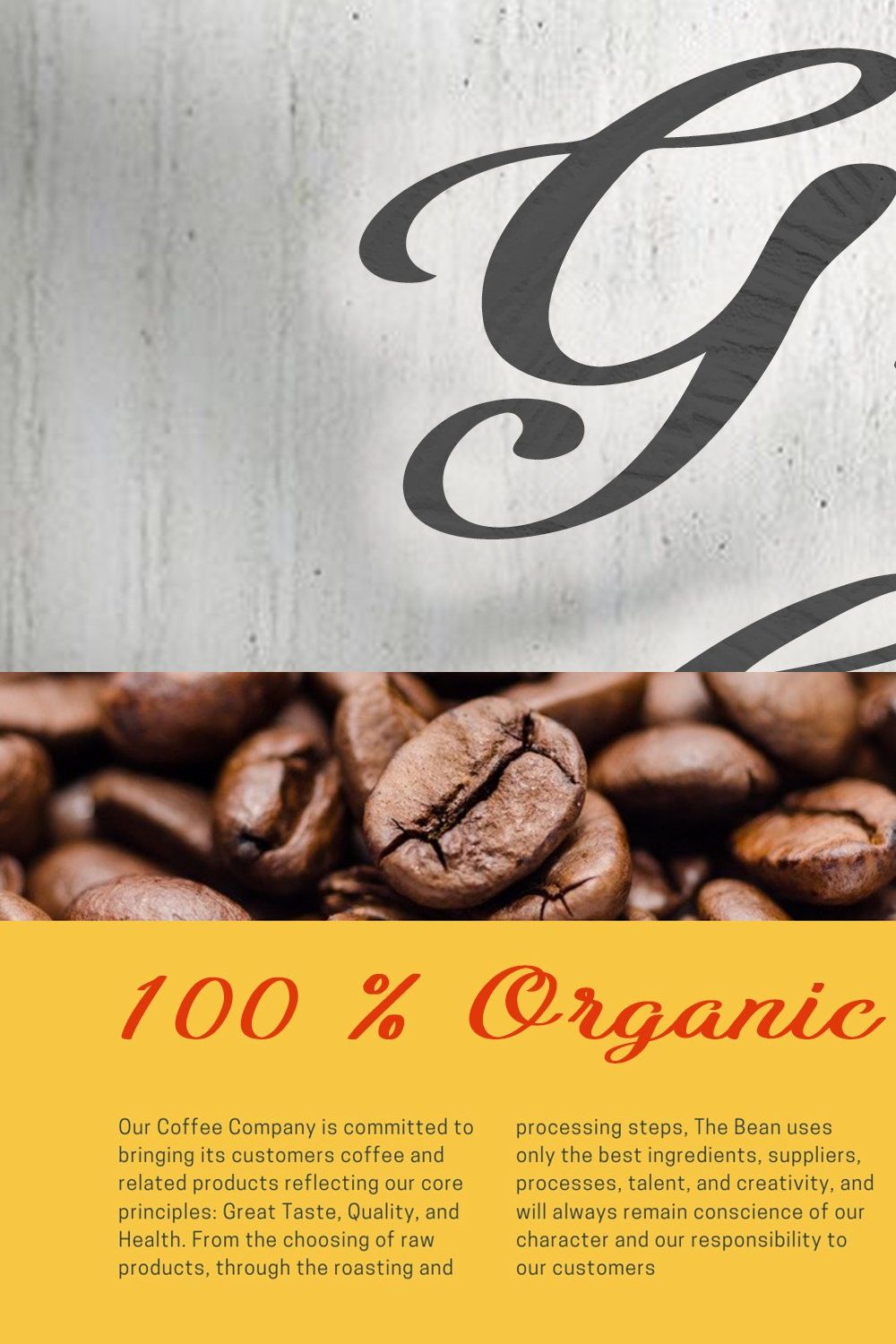 Great Coffee Script Font pinterest preview image.