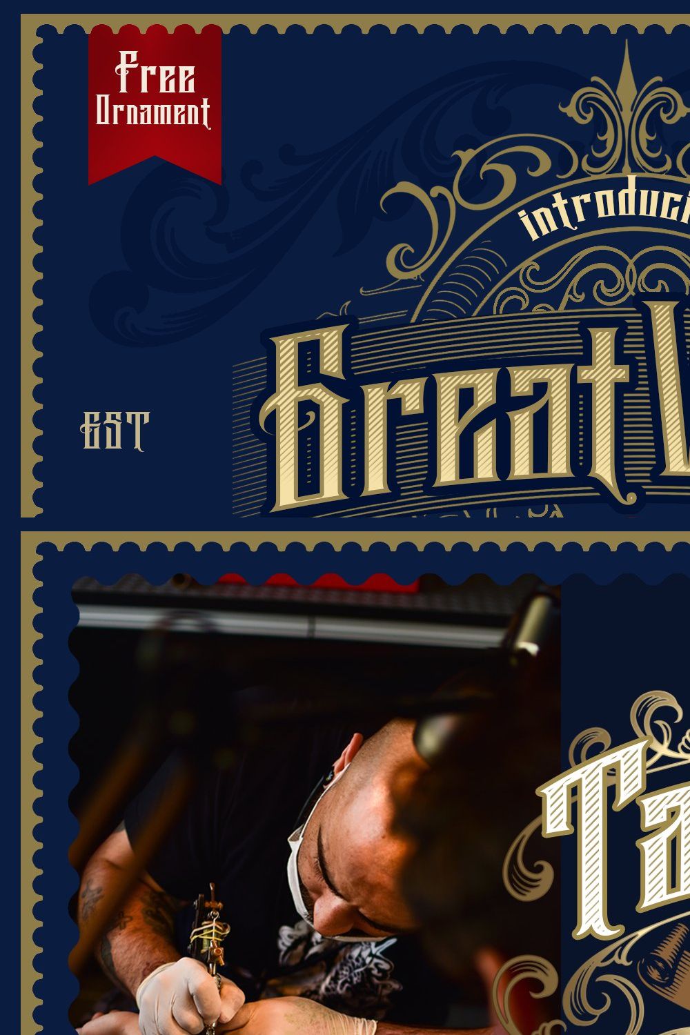 Great Valey Modern Blackletter pinterest preview image.