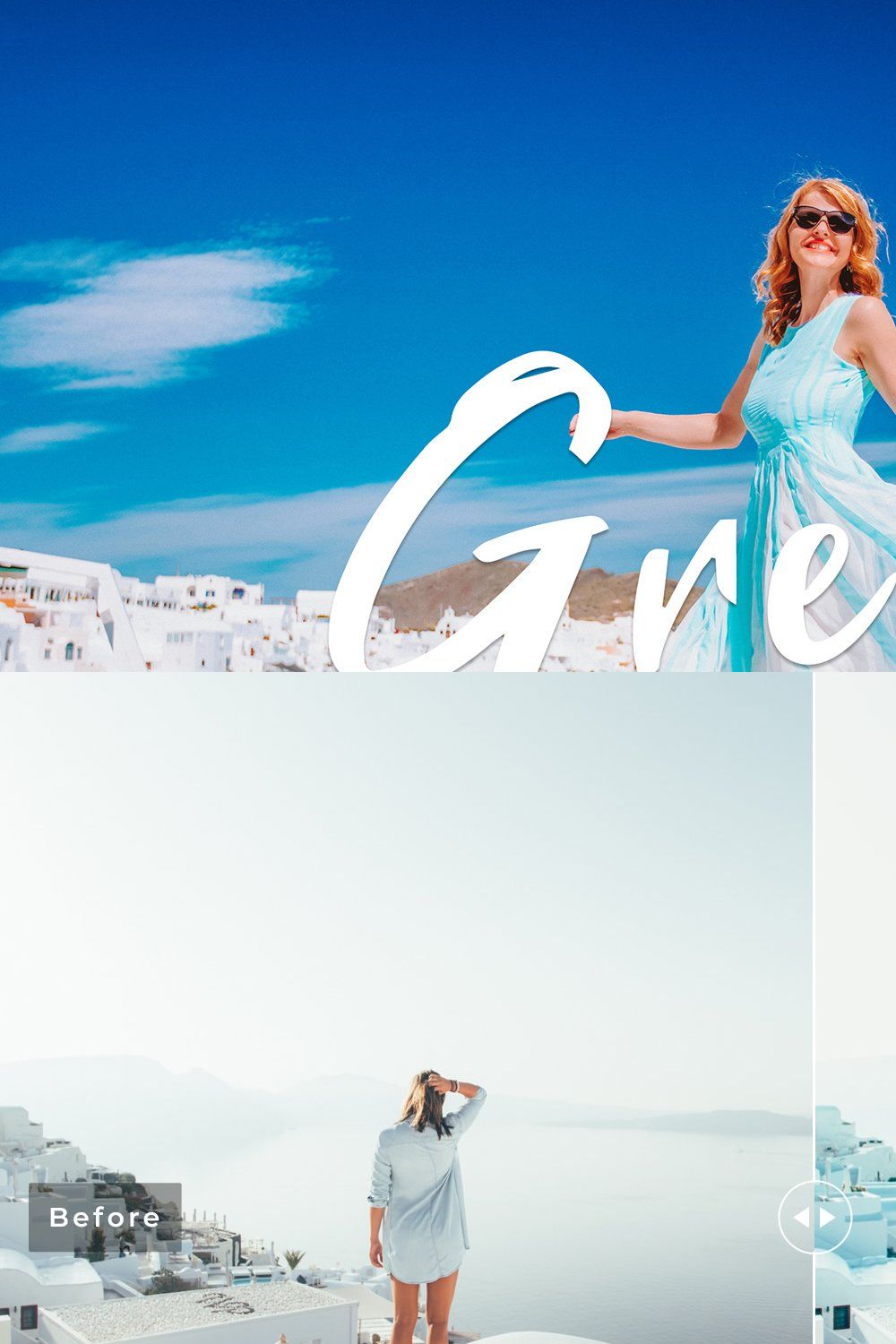 Greece Lightroom Presets Pack pinterest preview image.