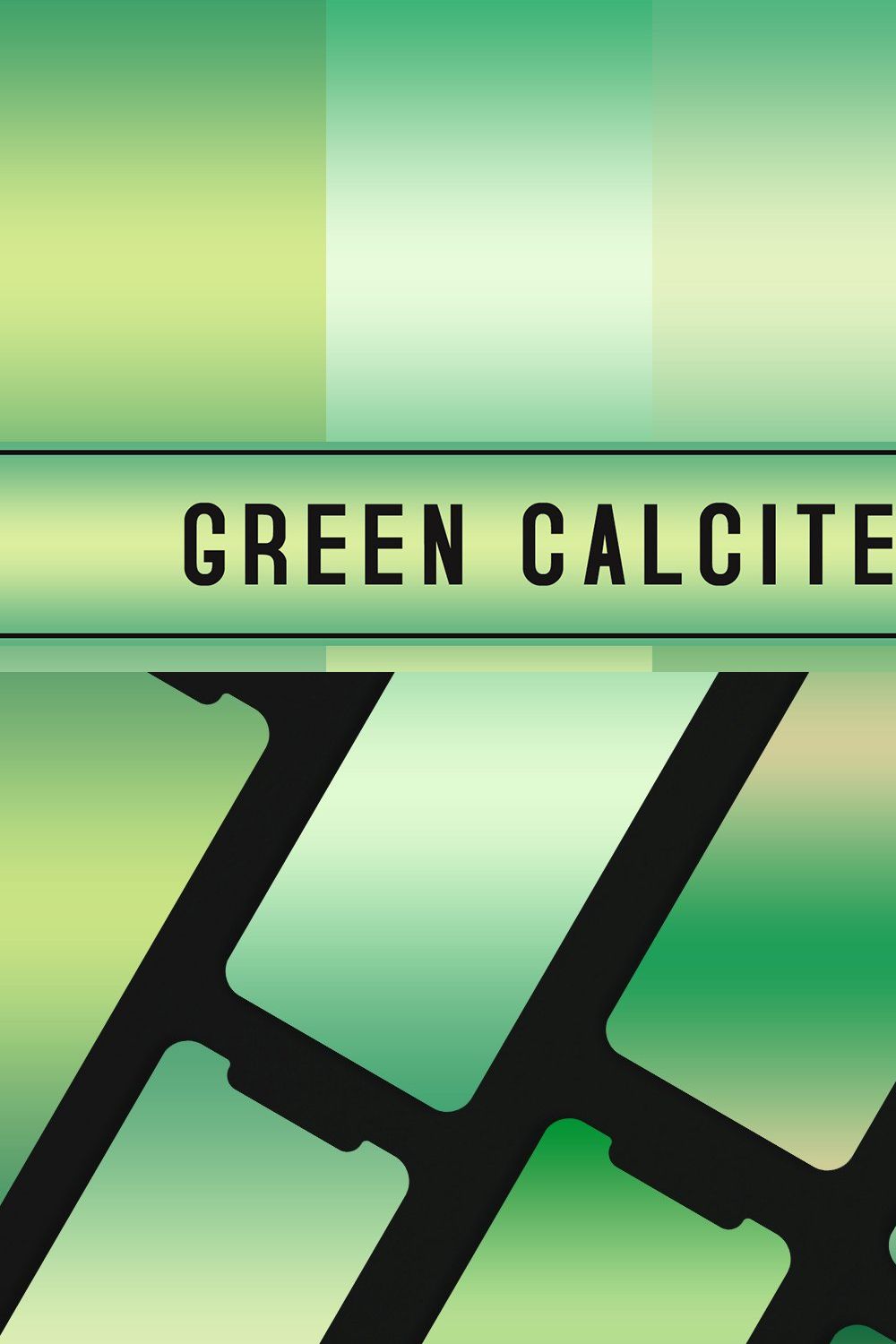 Green Calcite Gradients pinterest preview image.