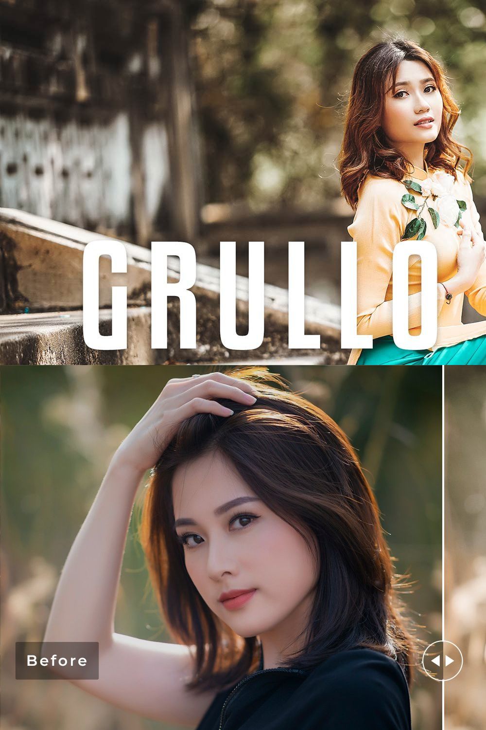 Grullo Tones Pro Lightroom Presets pinterest preview image.