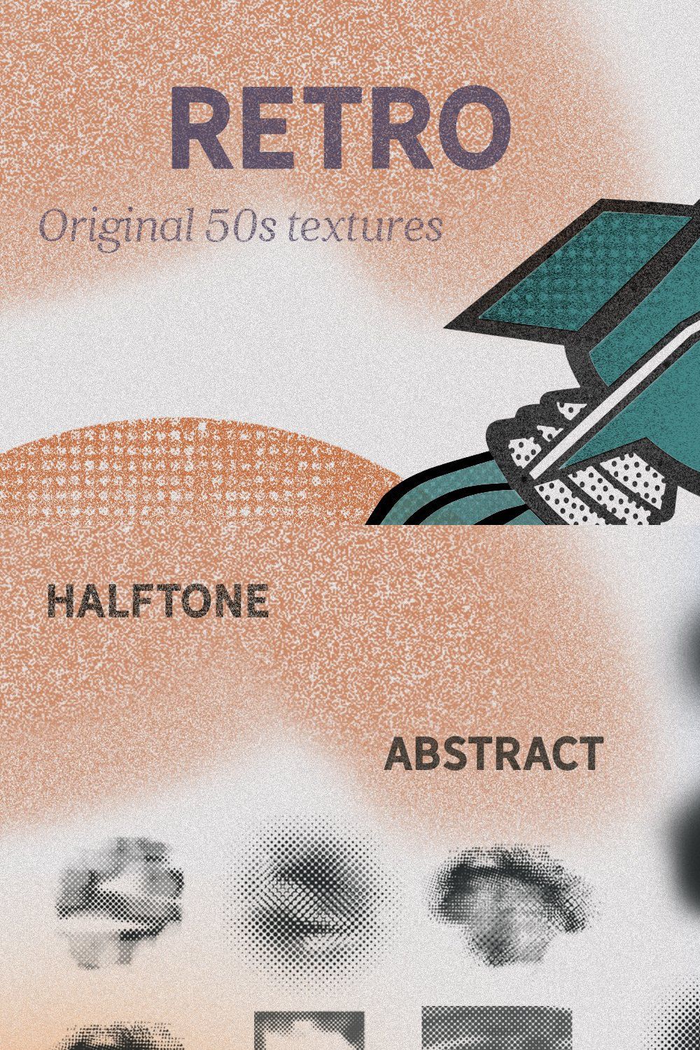Halftone Comic Brushes Photoshop pinterest preview image.