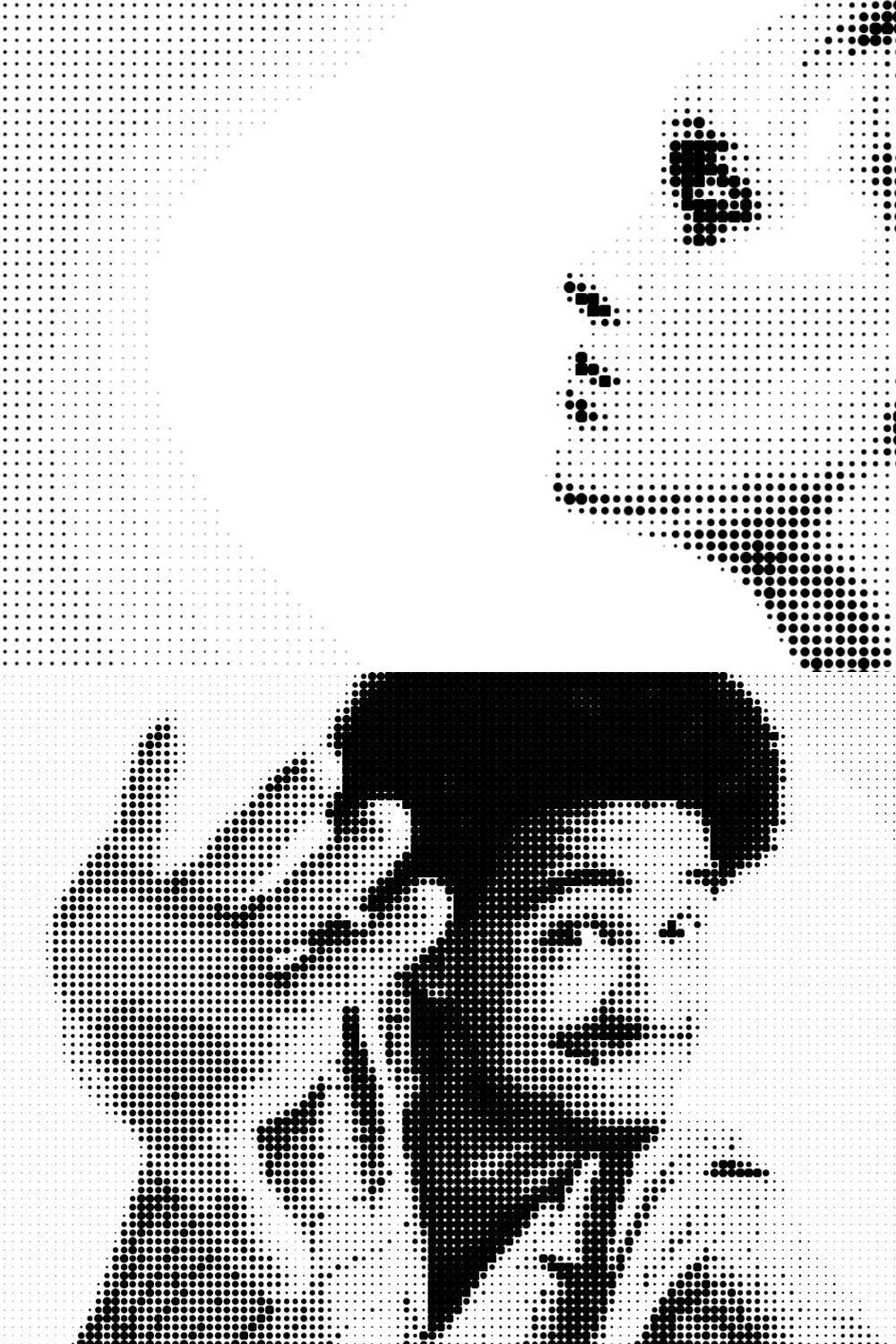 Halftone Effect pinterest preview image.