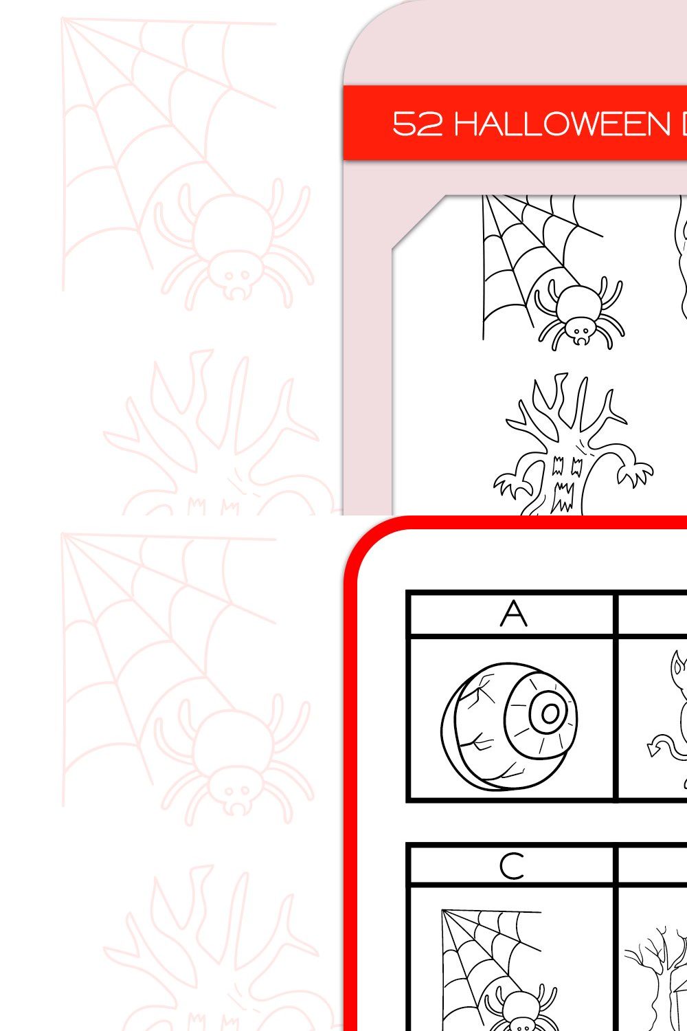 Halloween Doodles - Dingbats Font pinterest preview image.